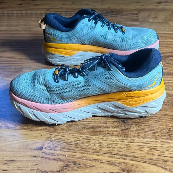 Hoka Women’s One One Bondi 7 Running Sneakers Sz 10 Preowned - Picture 2 of 8